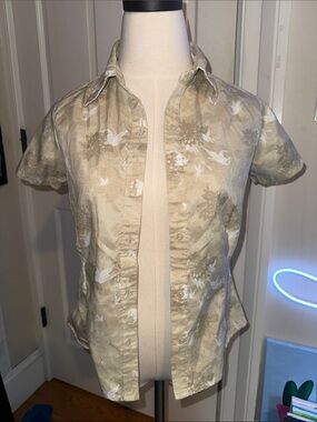 Royal Robbins Tan/White Performance Tee